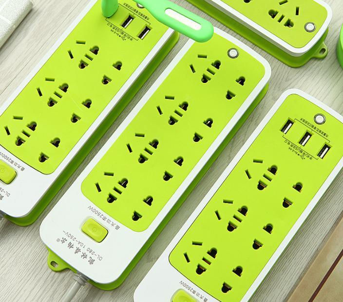 Ổ Cắm Điện Đa Năng Chống Giật – Sạc Trực Tiếp – Tiết Kiệm Điện – Bộ Ổ Cắm Điện Xanh Lá Cao Cấp - HENRYSA