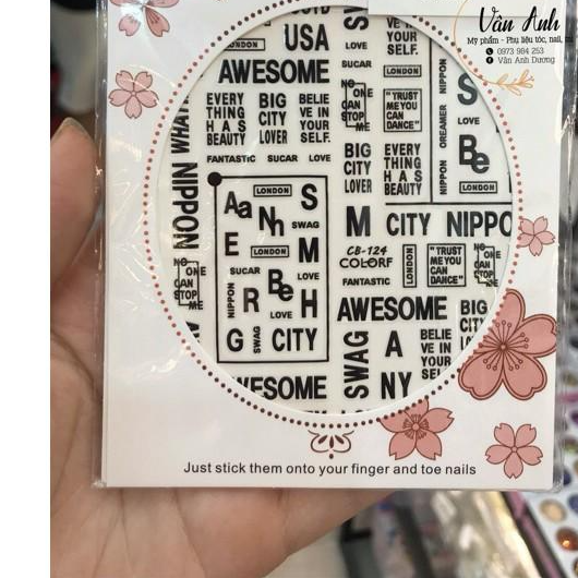 Sticker hình đủ mẫu