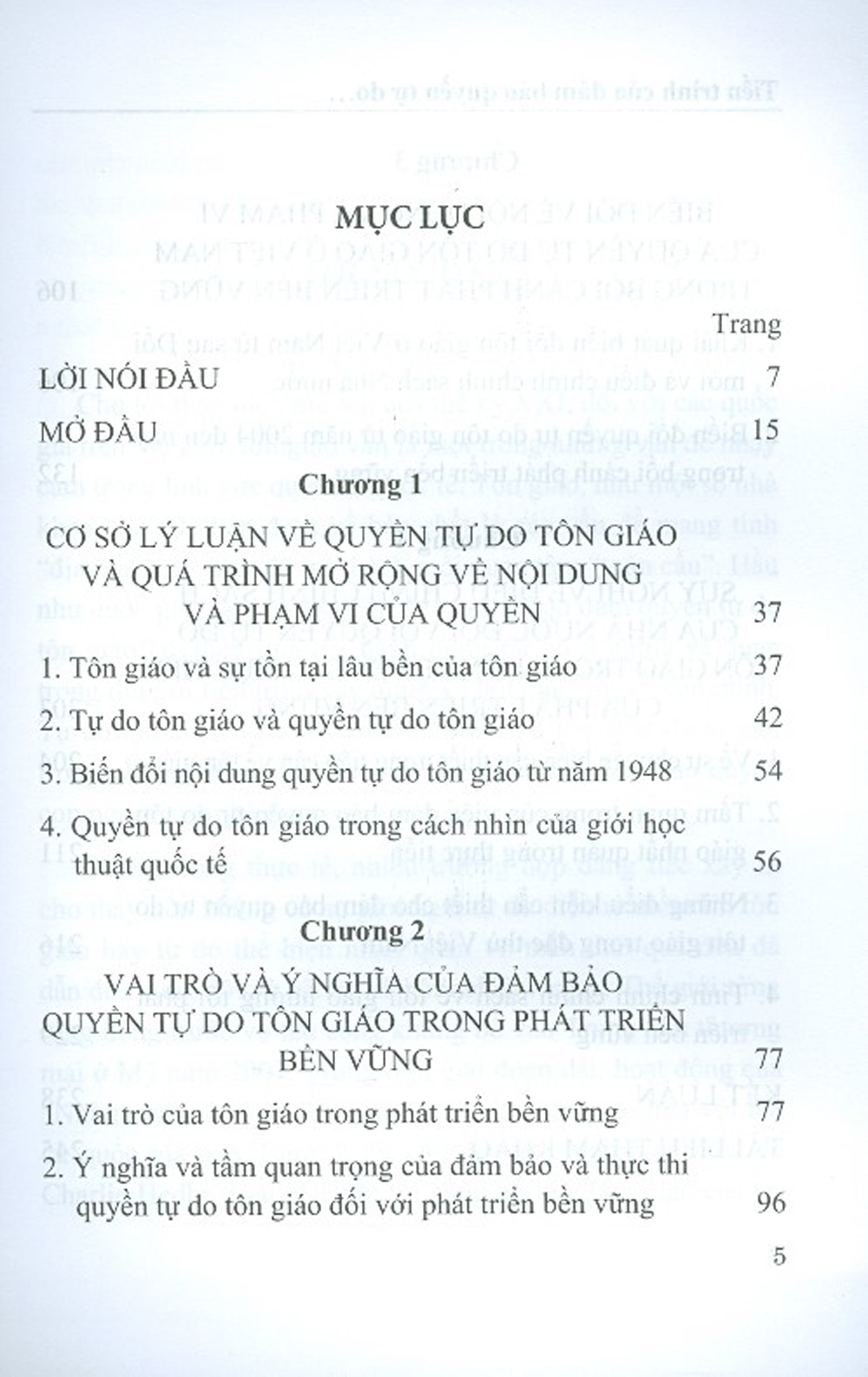 Tiến Trình Của Đảm Bảo Quyền Tự Do Tôn Giáo Trong Bối Cảnh Phát Triển Bền Vững Ở Việt Nam