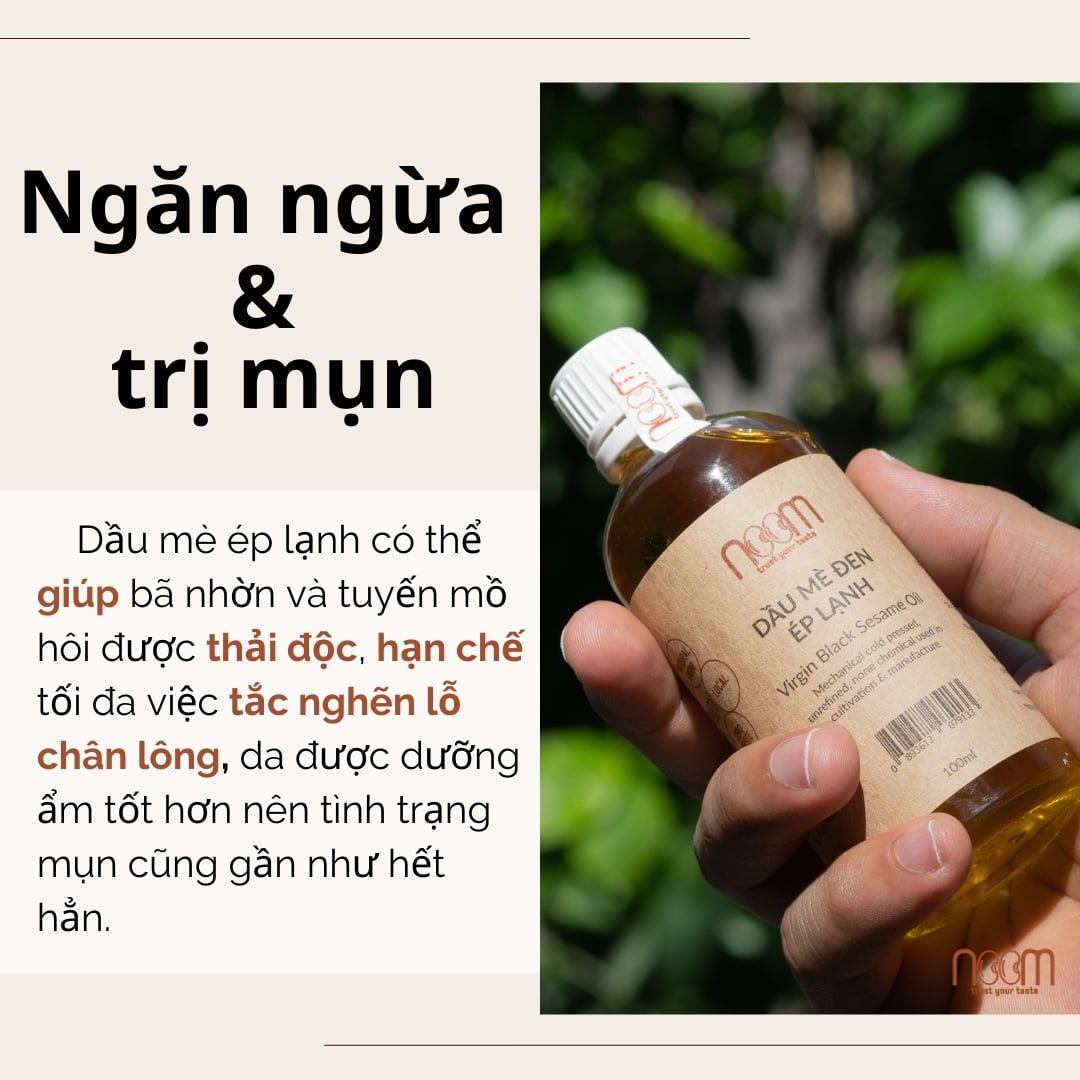 Dầu mè đen nguyên chất ép lạnh Noom 100ml