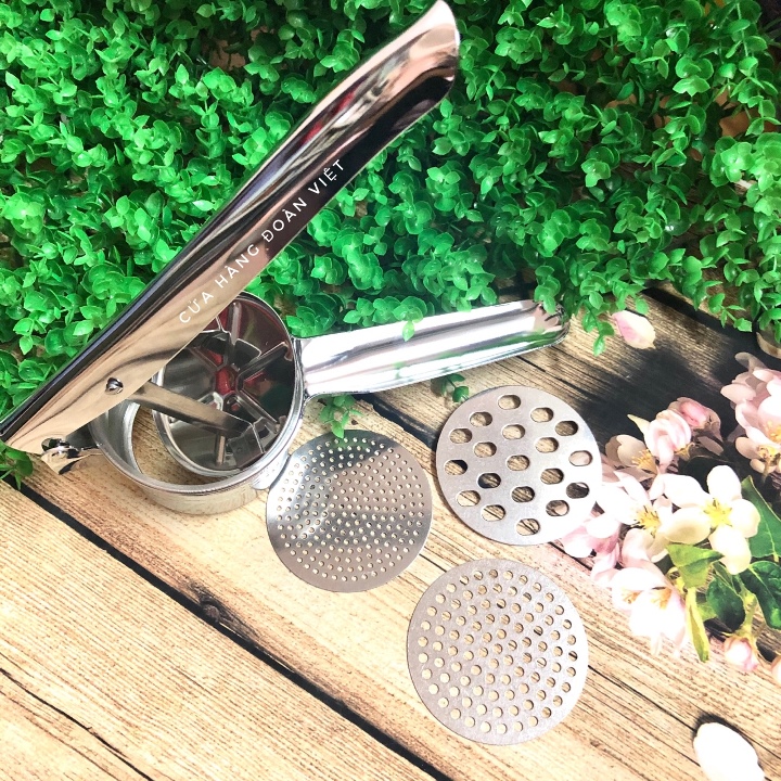 Dụng cụ ép khoai tây Potato Ricer inox 3 vỉ khuôn cao cấp
