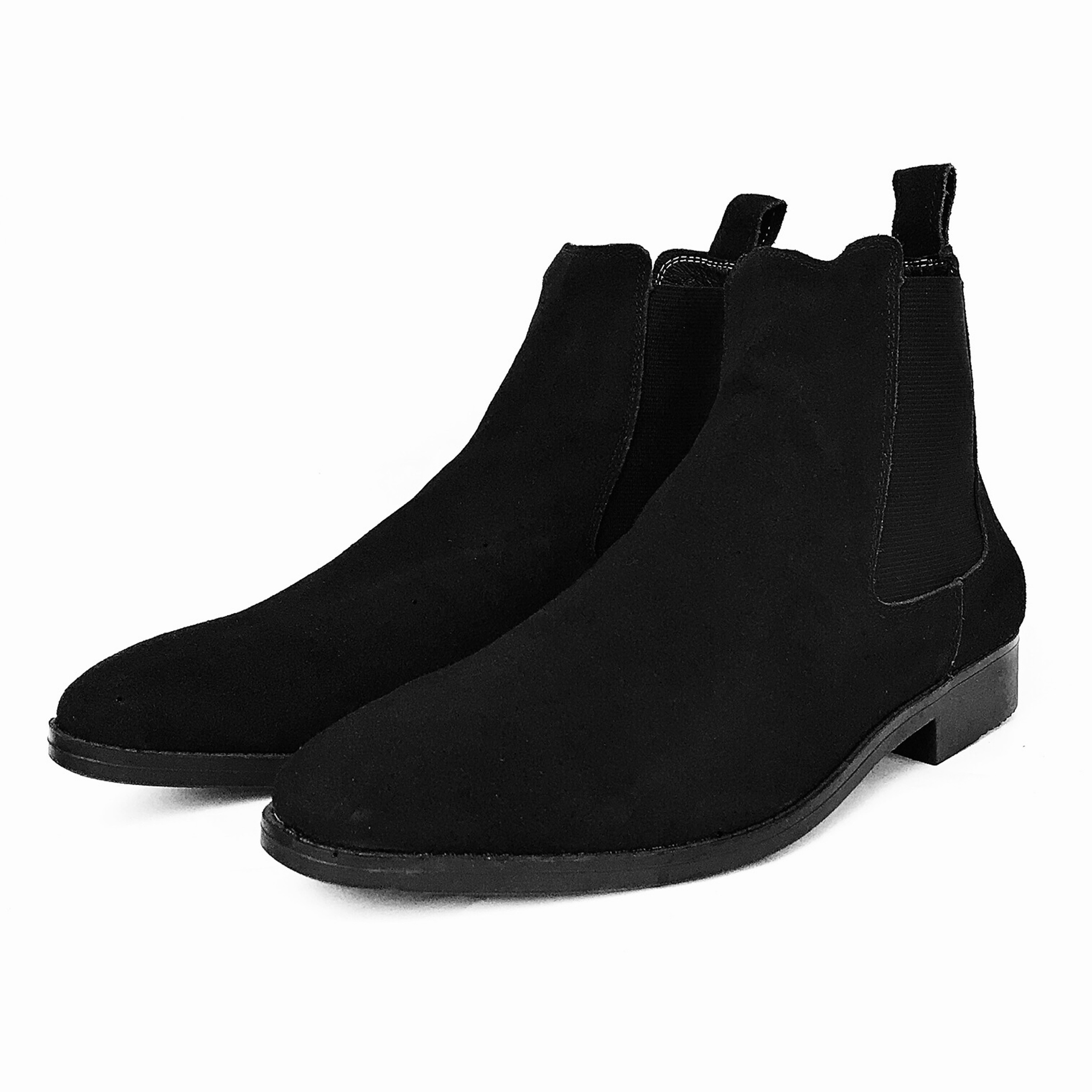 Giày Chelsea Boot Cổ Cao Da Bò Thật TEFOSS HT350 Đen