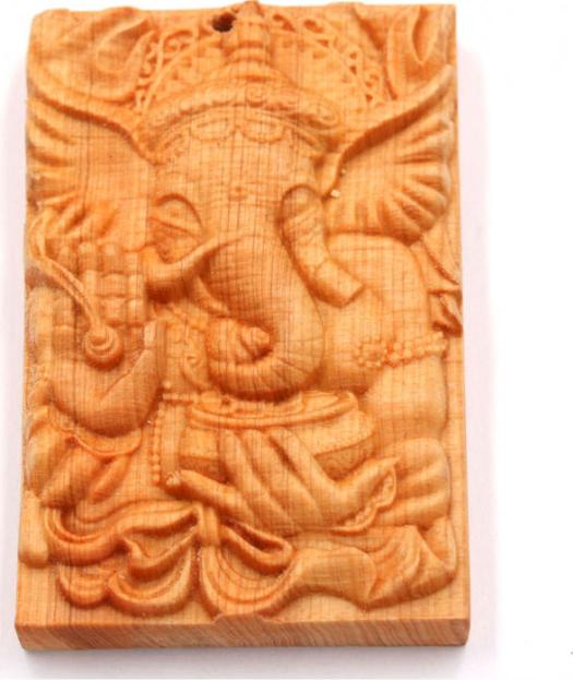 Mặt gỗ hoàng đàn khắc hình thần Ganesha MG97