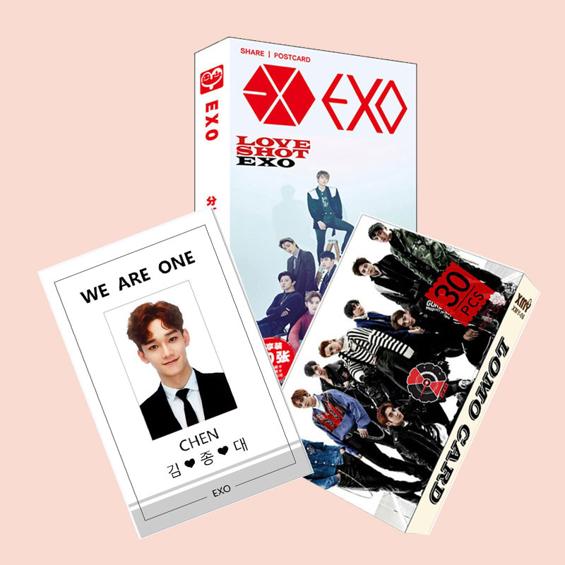 Bộ ảnh EXO kèm card đeo thẻ Chen EXO