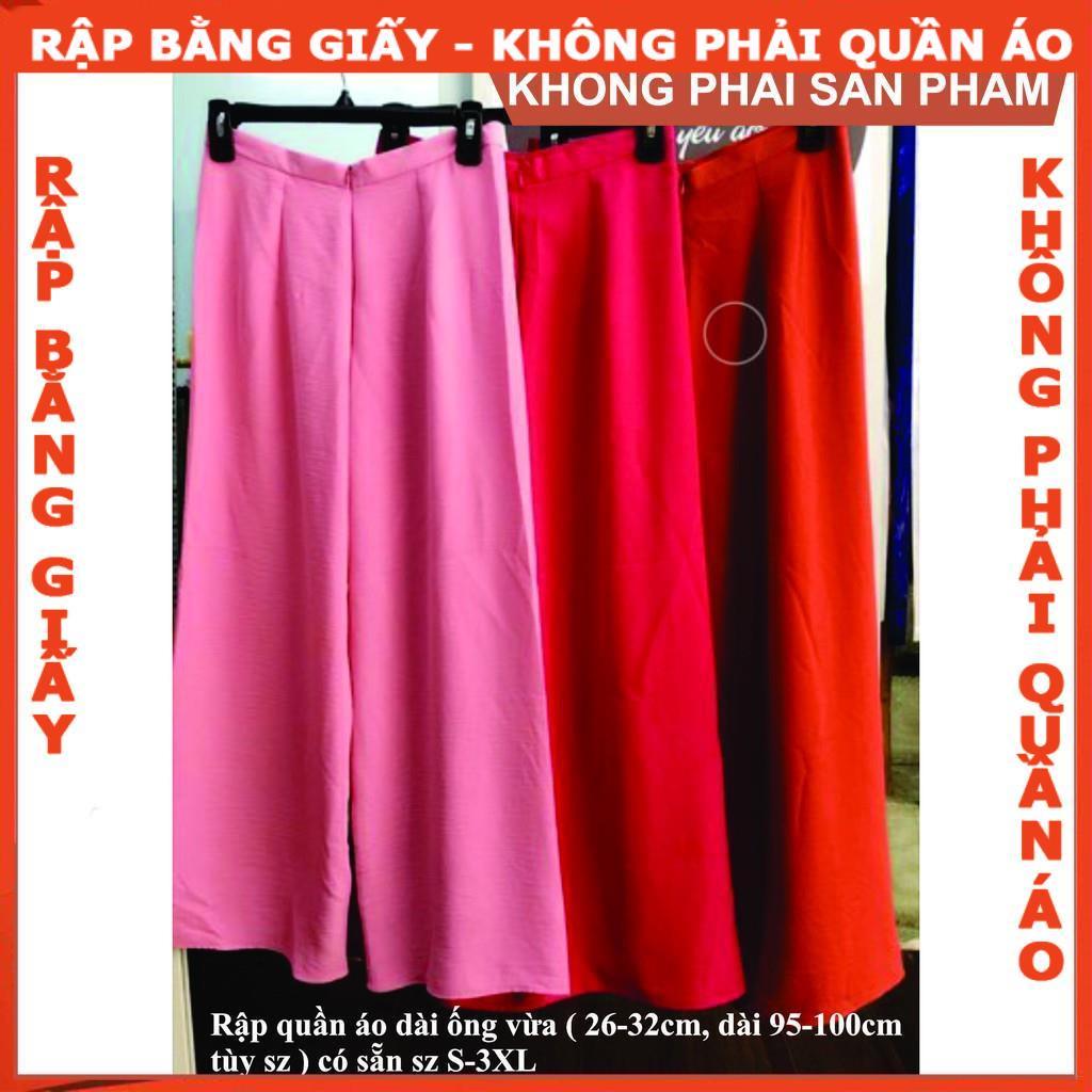 Rập giấy may quần mặc áo dài cách tân 3cm (BẢN VẼ)