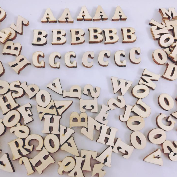 Set chữ cái Alphabet gỗ mộc