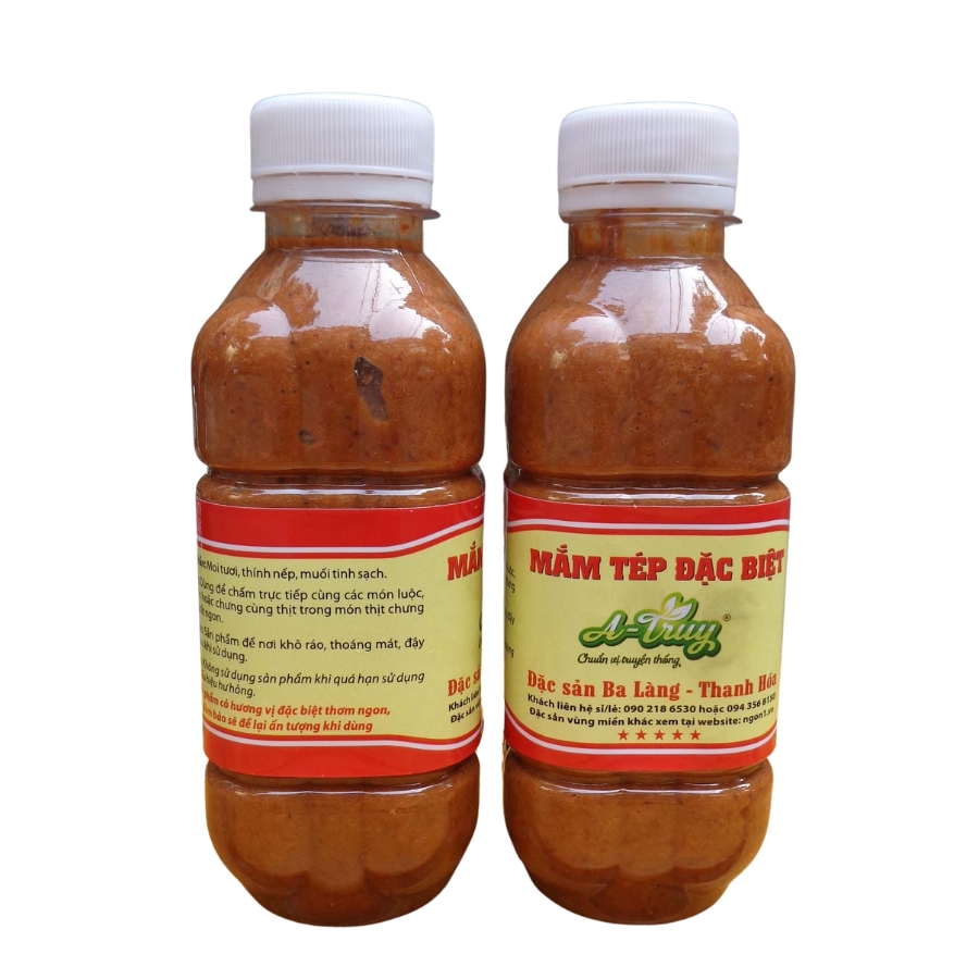 Combo 3 chai mắm tép đặc biệt chưng thịt đặc sản Ba làng - Thanh Hóa (3 chai 300g) (nhãn hiệu A-Truy)