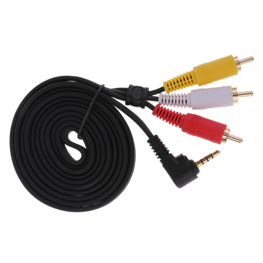 3.5mm Male To 3-RCA Male Adapter Audio Stereo Extension Cable