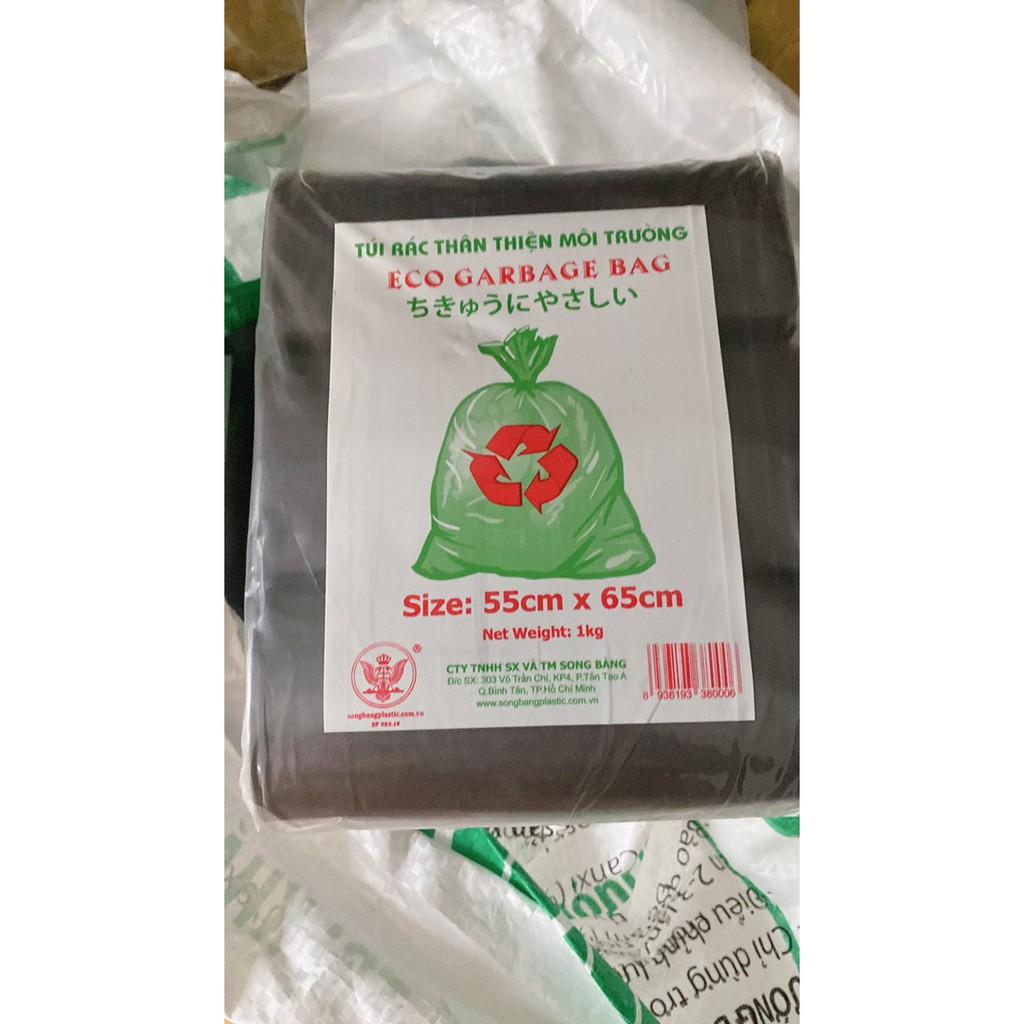 Túi Đựng Rác Màu Đen 1kg - Đủ Size: Đại - Trung - Tiểu - Thân Thiện Với Môi Trường