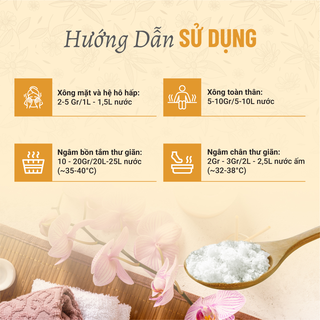 Muối Xông Thảo Dược GIải Cảm &amp; Làm Đẹp Heebee's 100G