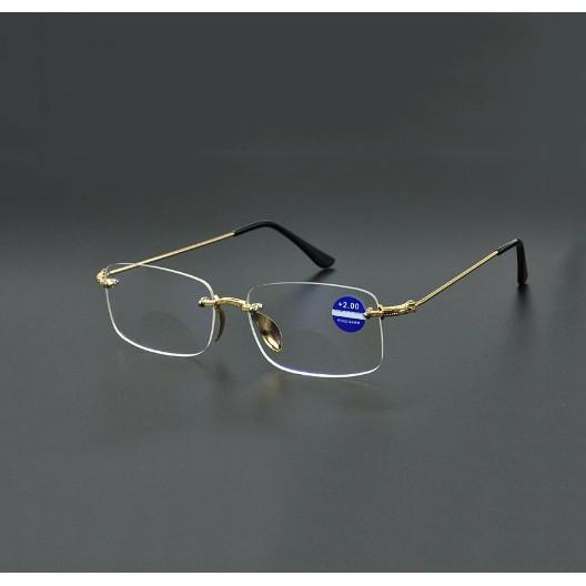 Kính lão thị trung niên HAI TRÒNG xa gần gọng GOLD vàng KT92UNIQUI