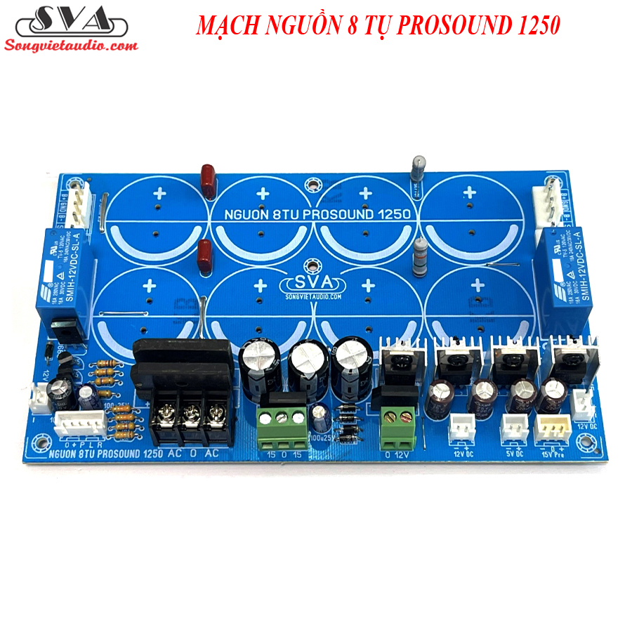 MẠCH NGUỒN 8 TỤ PROSOUND 1250 - NEW 2022 ĐẦY ĐỦ NGUỒN PHỤ, CHỐNG NHIỄU TỐT