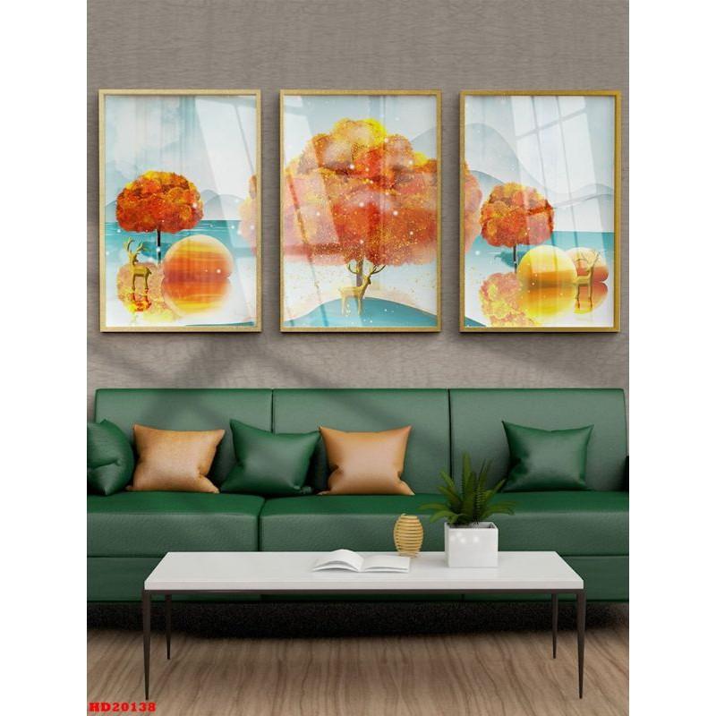 Xả tranh tráng gương chỉ 150K bộ 3 tranh