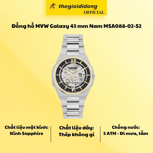 Đồng hồ MVW Galaxy 43 mm Nam MSA088-02-S2 - Hàng Chính Hãng