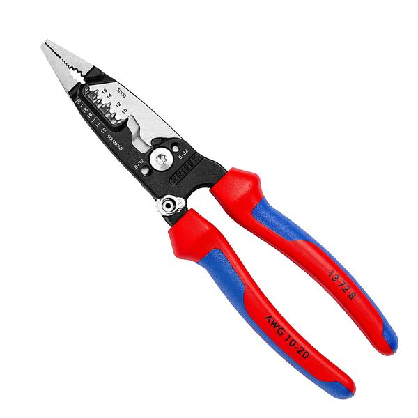 Kìm Lắp Điện 7 Chức Năng Phong Cách Mỹ Knipex 13 72 8 Tay Cầm Êm - Sản Xuất Tại Đức