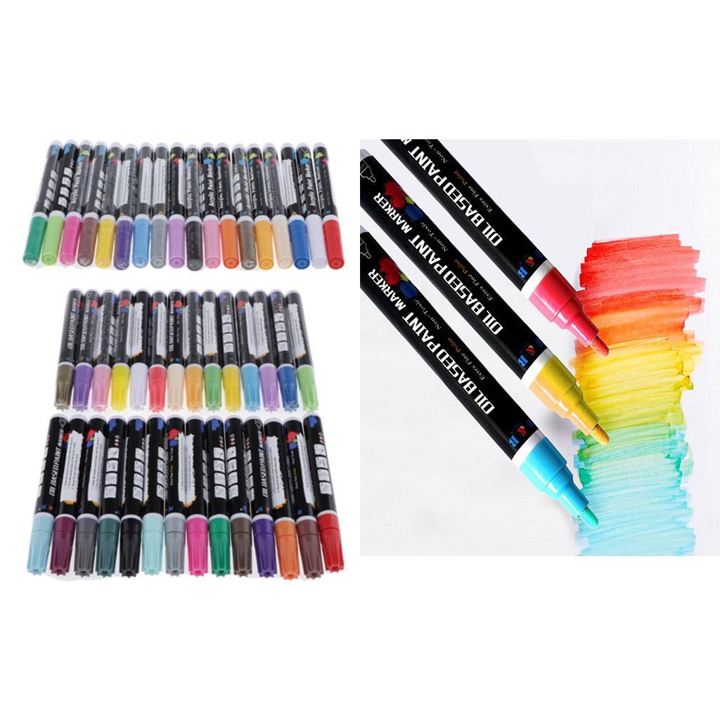 Paint Pens - Premium Acrylic Paint Pens & Rock Painting Kit for Painting Rocks, Glass, Ceramic, Porcelain. Permanent Oil Based Waterproof Markers