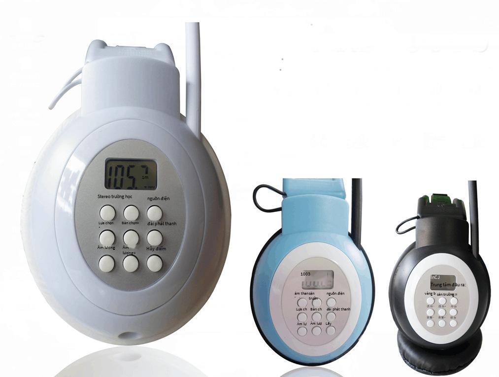 Tai nghe kiểm tra nghe tiếng Anh CET-4 và CET-6 của trường trung học đại học theo phong cách mới nhất Tai nghe FM FM không dây gắn trên đầu