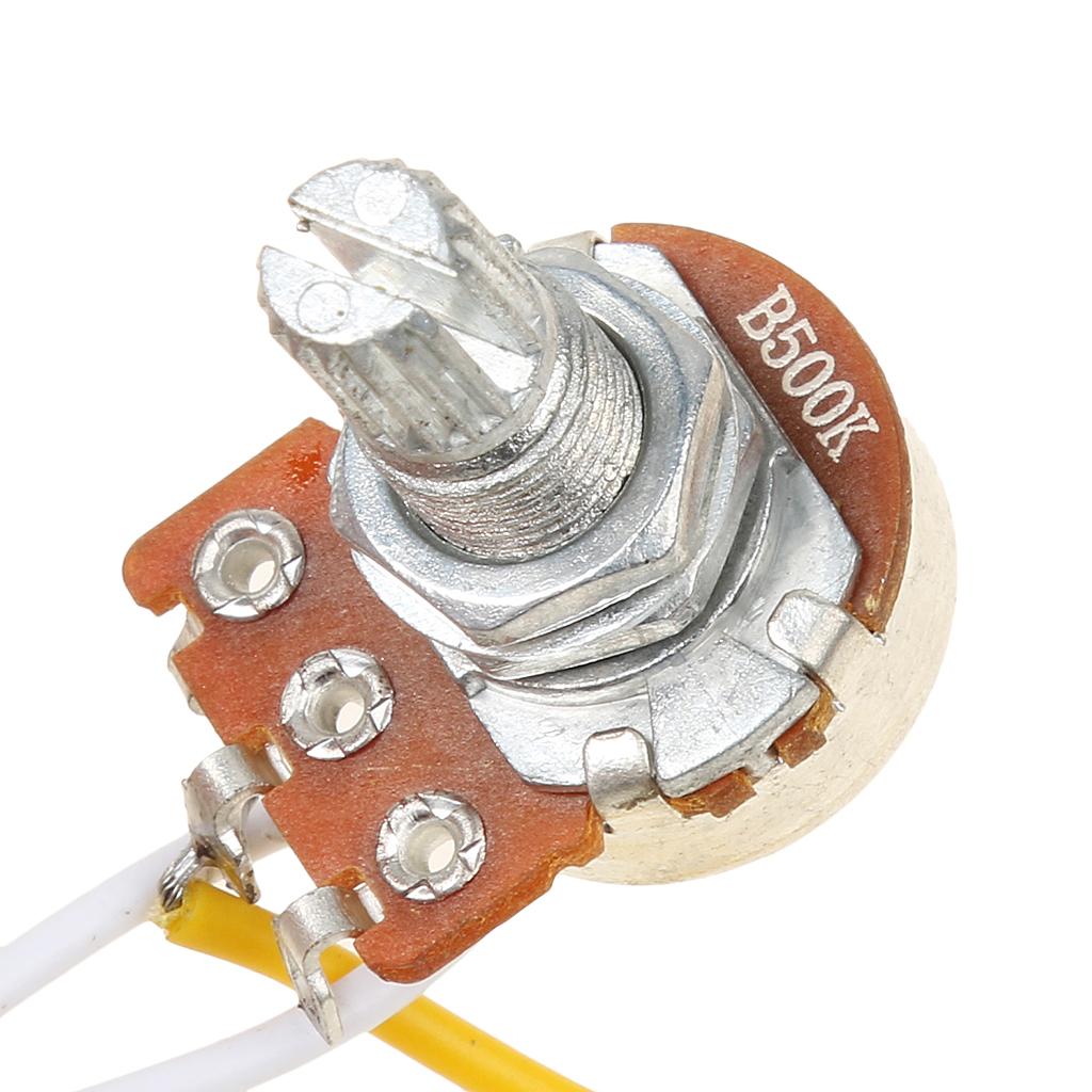 Durable Electric Guitar Wiring Harness Kit 3 Way Toggle Switches 2 Volume 1 Tone 500K Pots Musicains Gift