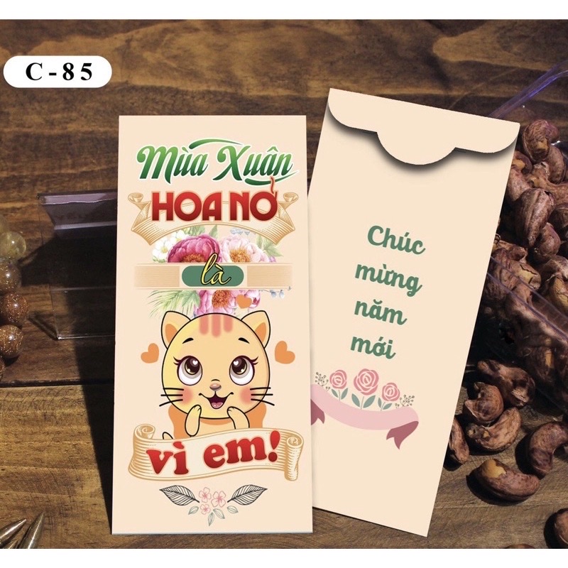 Combo 100 bao lì xì ì Tết  hàng đẹp nhiều mẫu mới , vô cùng xinh xắn và cute 