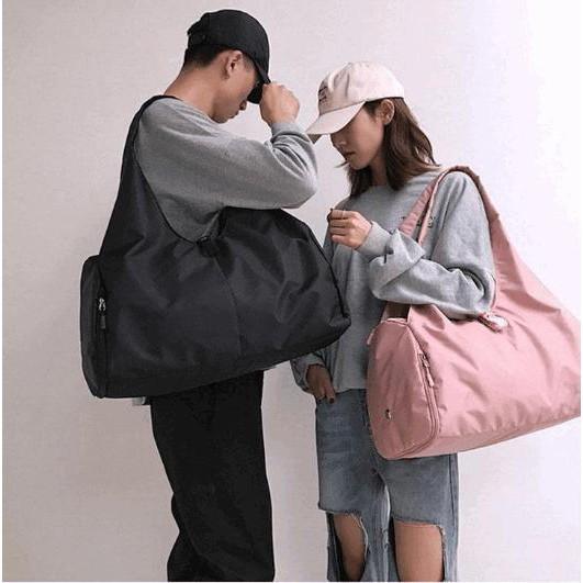 Túi xách đeo vai sức chứa lớn vải Oxford chống nước - Đen - ShopToro - AsiaMart
