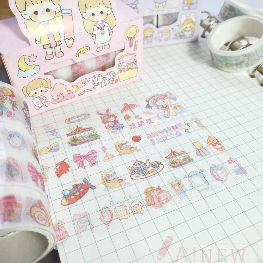 Băng Dính Washi Tape/ Băng keo giấy Nhật Bản