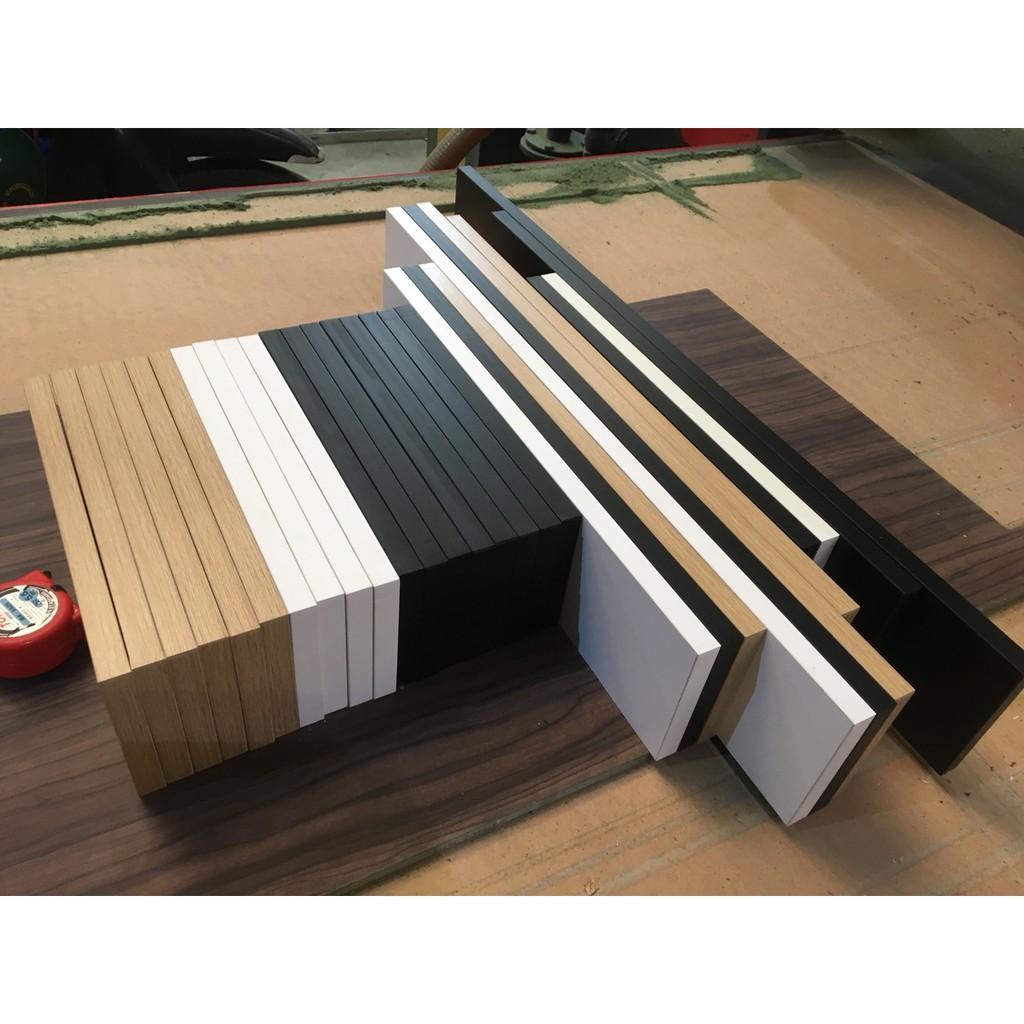 Bộ 3 kệ gỗ treo tường kích thước 400x150mm, tặng kèm phụ kiện lắp ráp
