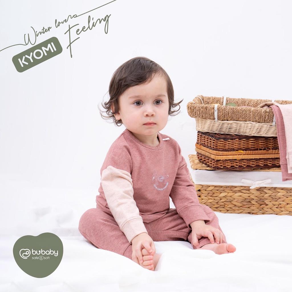 Bộ dài tay Bu, Bubaby Kyomi Feeling Cotton Melange BCM001.02