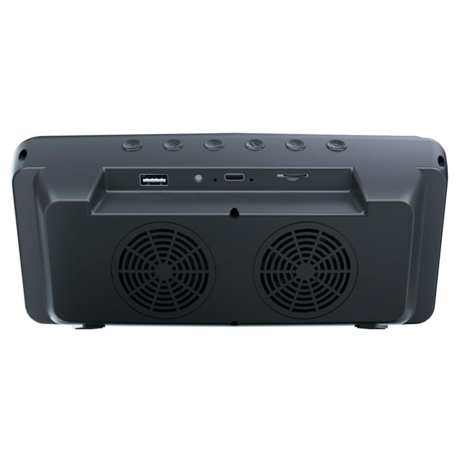 Bedroom Alarm Clock Bluetooth Speaker Cell Phones Wireless Charging Charger