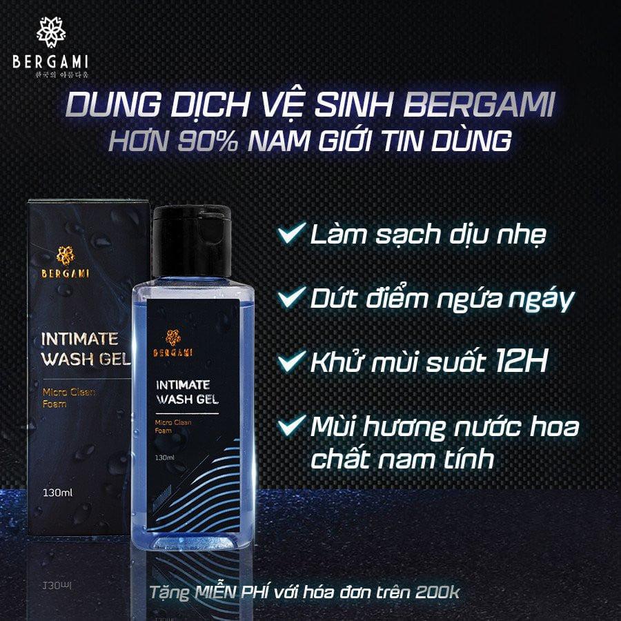 Dung dịch vệ sinh nam Bergami for Man - Ngăn mùi suốt 12h