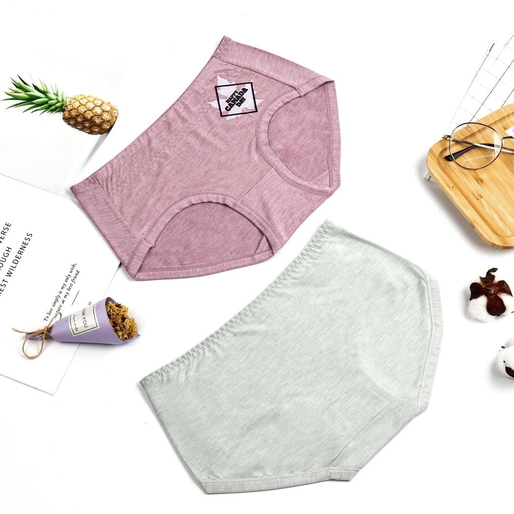 Quần Lót Cotton Nữ Trơn Kháng Khuẩn Cạp Cao Cao Cấp Mềm Mại PINKBOUTIQUE QL999