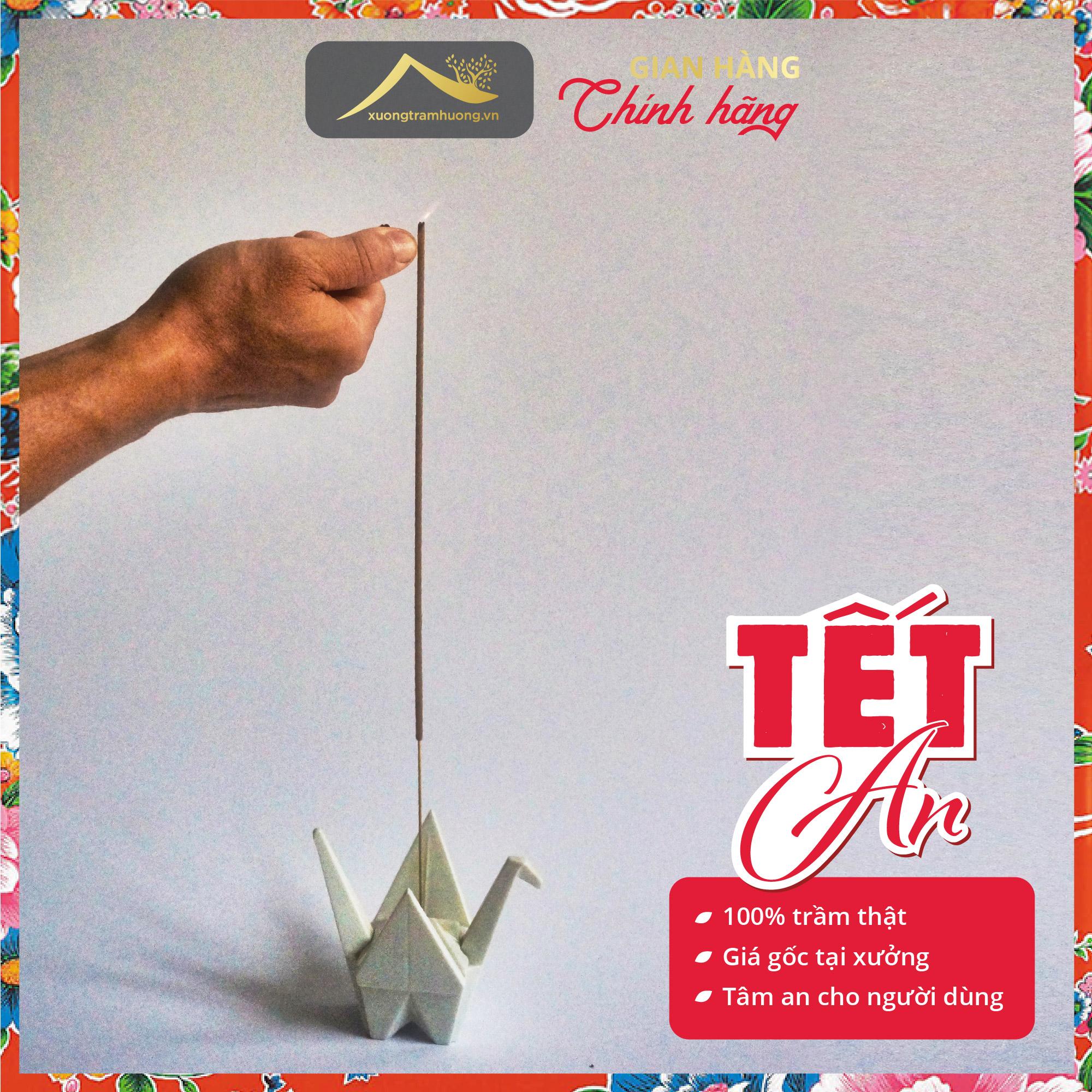 "Nhang Trầm Hương Thượng Hạng 100% Trầm  Kiến Xưởng Trầm Hương Thu Hút Tài Lộc Lễ Tết Thờ cúng Gia Tiên"