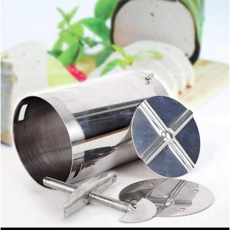 Khuôn Giò Xào Inox , Khuôn Làm Giò Chả Chất Liệu Inox Loại 1kg