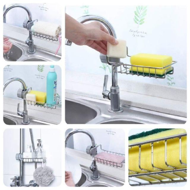 GIÁ ĐỂ MIẾNG RỬA CHÉN BẰNG INOX KHÔNG GỈ