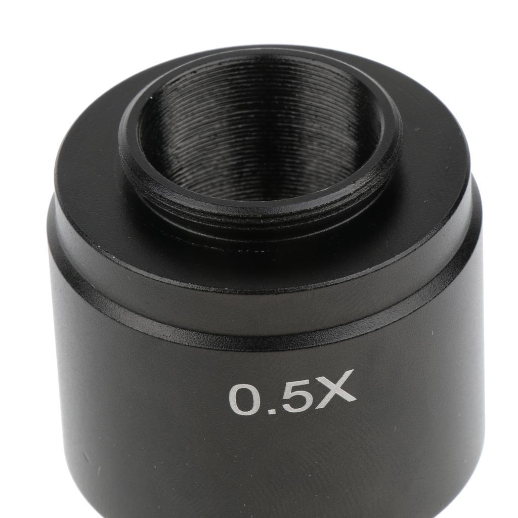 0.5X Eyepiece Auxiliary Lens Adapter for C-Mount 30 30.5mm -Black