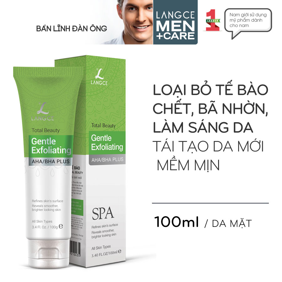 GEL TẨY TẾ BÀO CHẾT ĐẸP DA - FACE it - DA MẶT 100ml LANGCE dành cho Nam