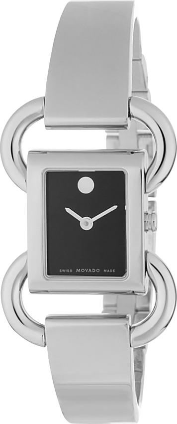 Đồng Hồ Nữ Dây Kim Loại Movado 0606471 (18 x 22 mm) - Mặt Đen