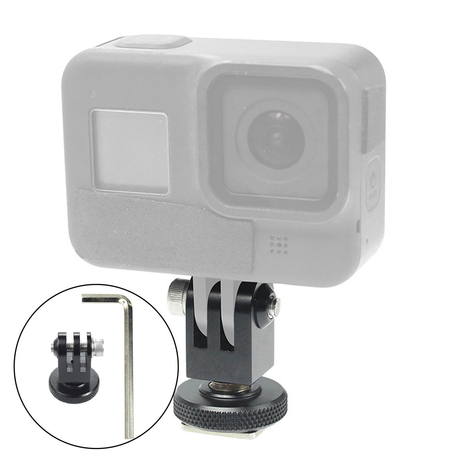 Quick Release Cold Shoe Mount Adapter for 6 5 Camera Black