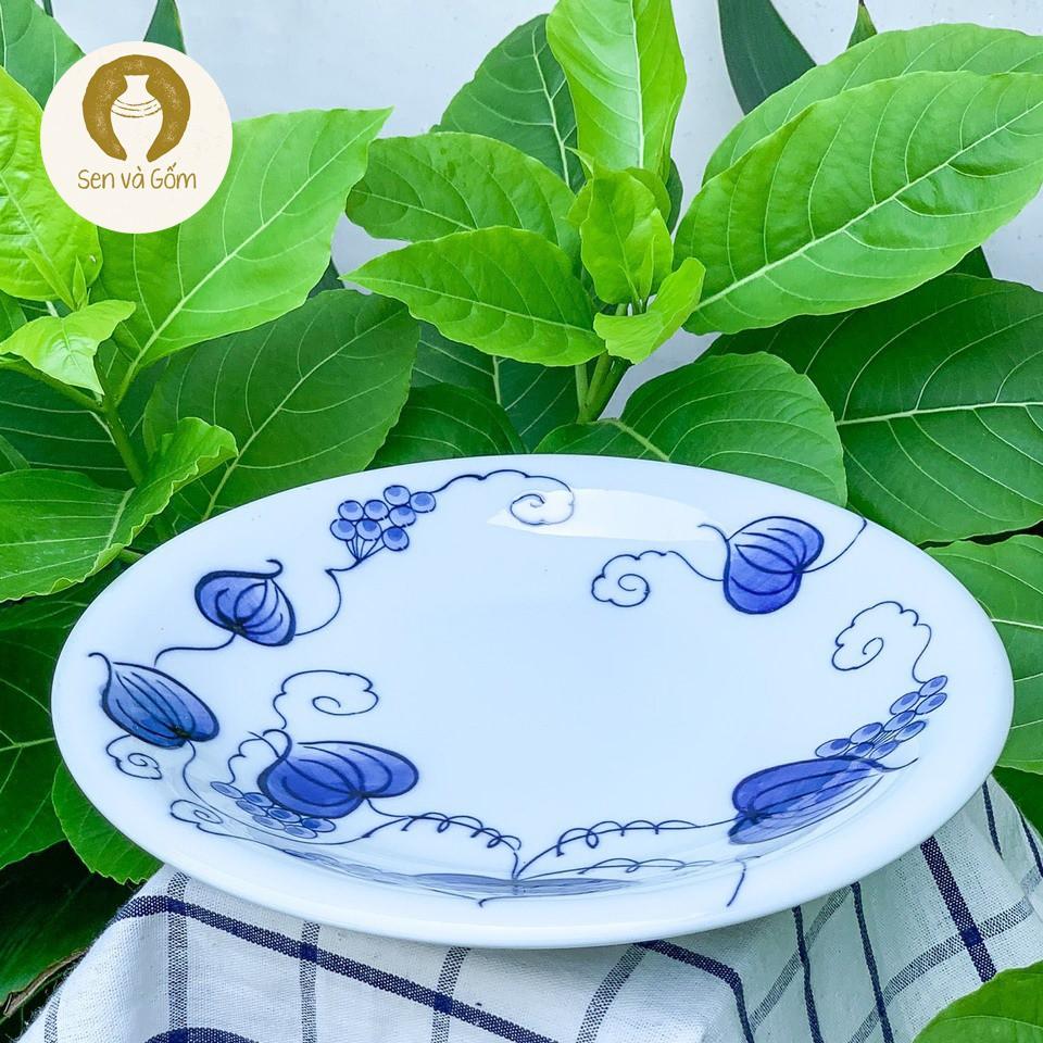 26cm Dĩa gốm đĩa gốm lớn gốm Nhật SVG3386