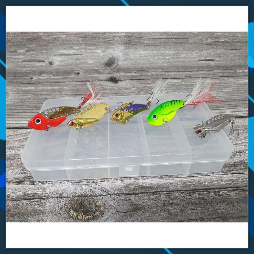 Bộ Combo Mồi Lure Cá Sắt Đa Dạng Kèm Hộp Đựng _BM_06