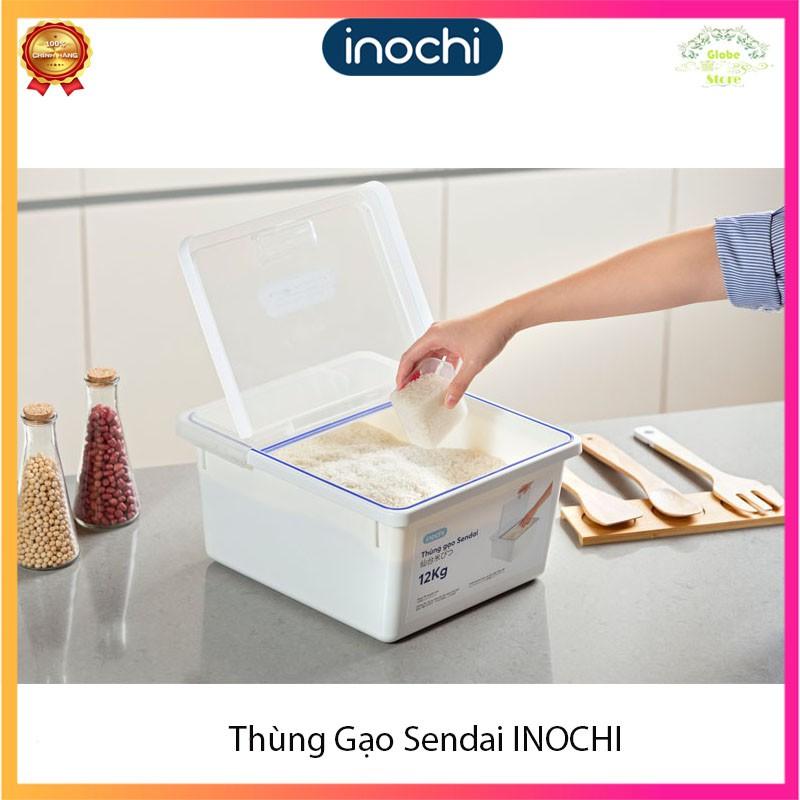 Thùng Đựng Gạo Cao Cấp Chuẩn Nhật Bản Sendai 12kg - THGN12 Chống Ẩm Mốc, Bảo Vệ Gạo