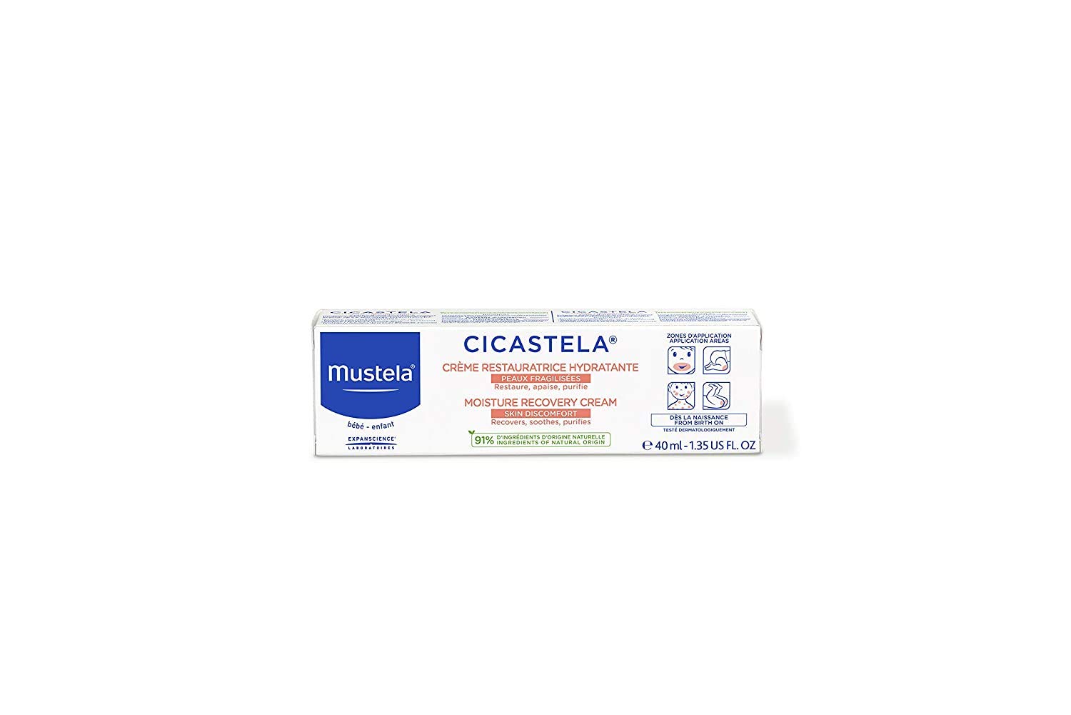 Kem Phục Hồi Độ Ẩm Đa Năng Mustela Cicastela Moisture Recovery Cream 40ml