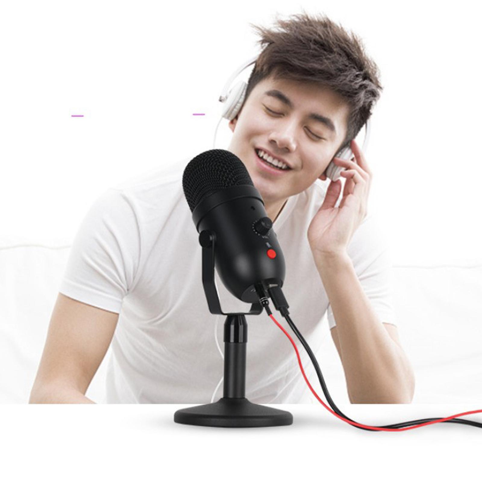 USB Microphone for Computers, Condenser PC Microphone for & Windows, Professional Plug & Play Studio Microphone for Games, Podcasts, Streaming