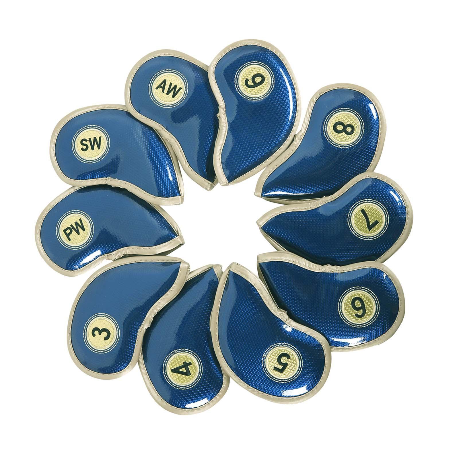 10x Iron Headcovers for Golf Clubs ,Portable Golf Iron Head Protector, Golf Iron Protective Sleeve Golf Iron Head Covers for Golfer Equipment