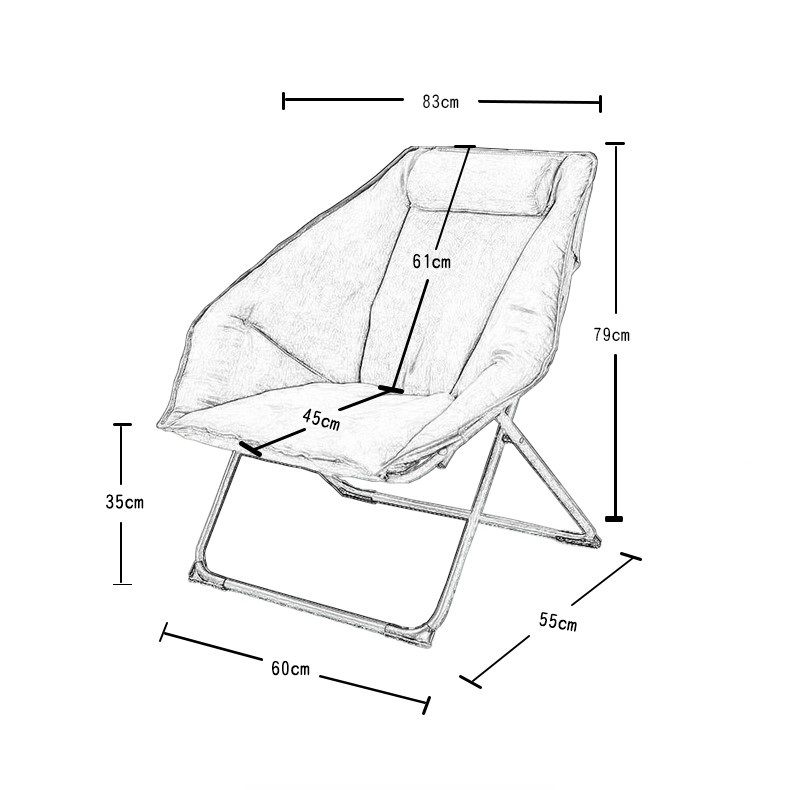 Ghế Sofa Thư Giãn Ghế Lười Đọc Sách Làm Việc Khung Hợp Kim Chịu Lực Tốt Có Gối Tựa Đầu Gấp Gọn Tiện Lợi