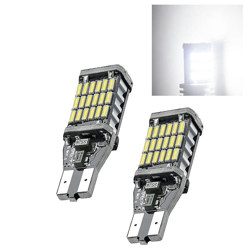 Bóng đèn LED lùi xe siêu sáng T15 W16W 921 45 SMD 4014 cho ô tô
