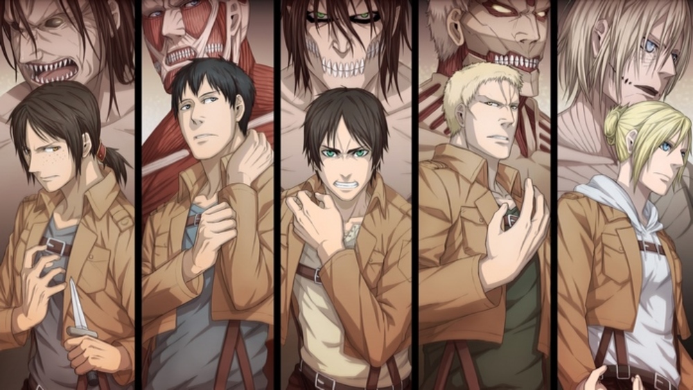 Poster 8 tấm A4 Attack On Titan Đại Chiến Titan anime tranh treo album ảnh in hình đẹp (MẪU GIAO NGẪU NHIÊN)