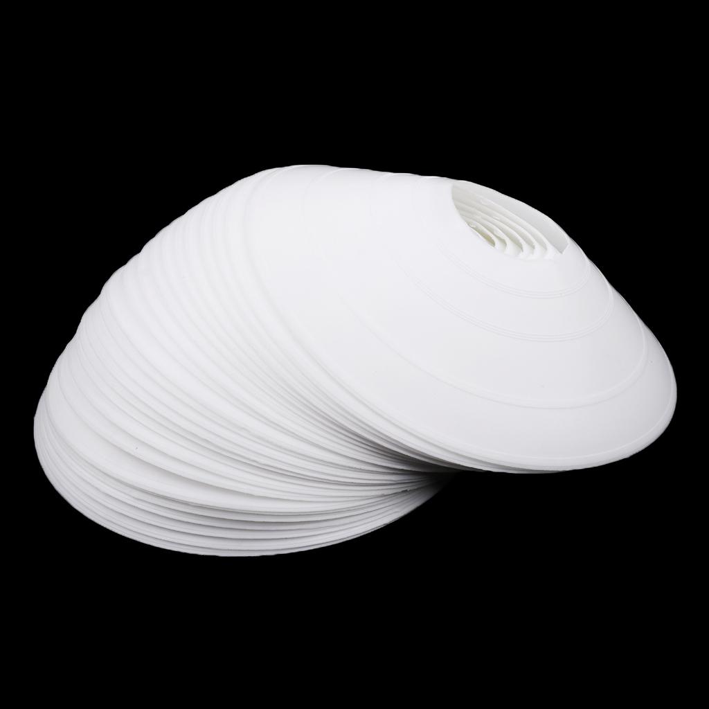 25 Pieces Sport Soccer Mini Disc Cones Boundary Marker Agility Training Aids