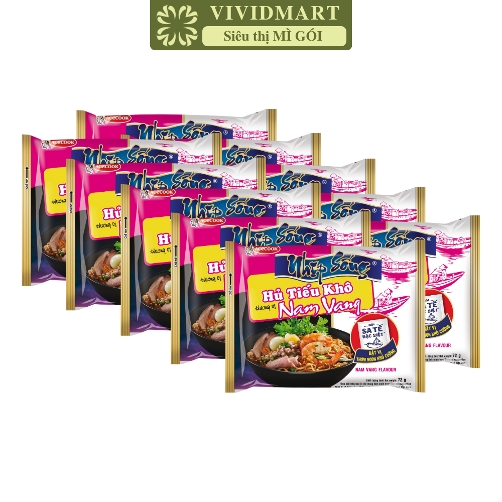 ACECOOK - Hủ tiếu khô Nhịp Sống Nam vang, Hủ tíu nam vang khô Nhịp Sống, Hủ tiếu Nhịp Sống Acecook (71g/gói)