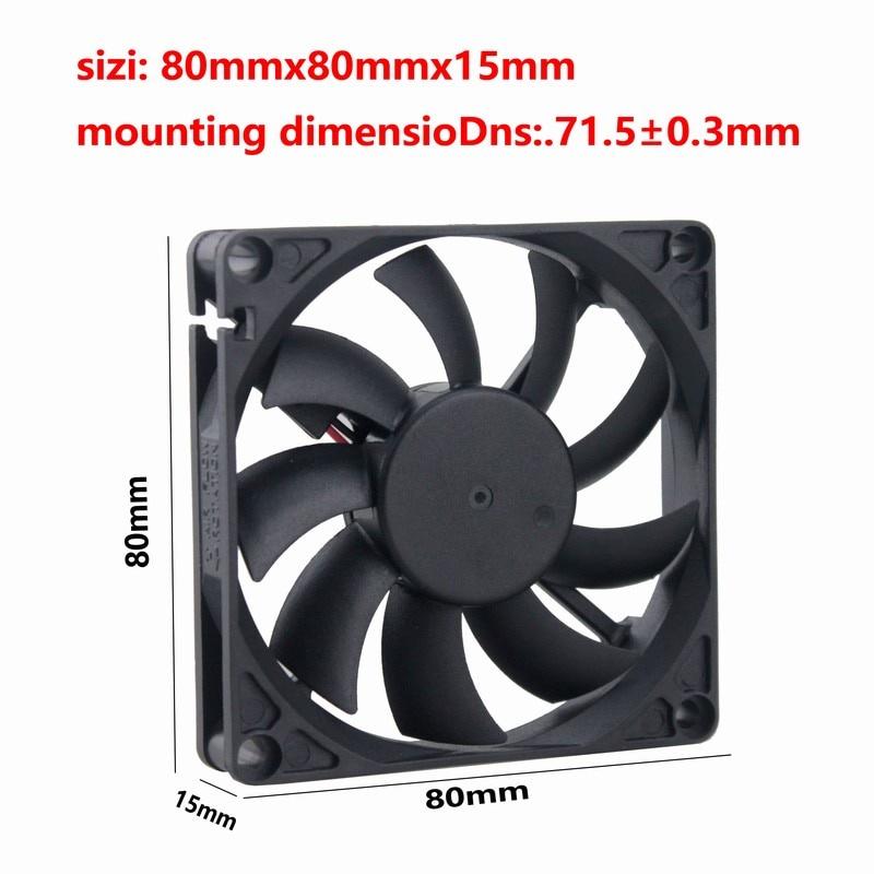 1 Pcs Gdstime DC 11V 3Pin FG 80mm*80mm*11mm PC Brushless Cooler Motor Cooling Fan 80mm x 11mm 8011S 8cm Three Wires