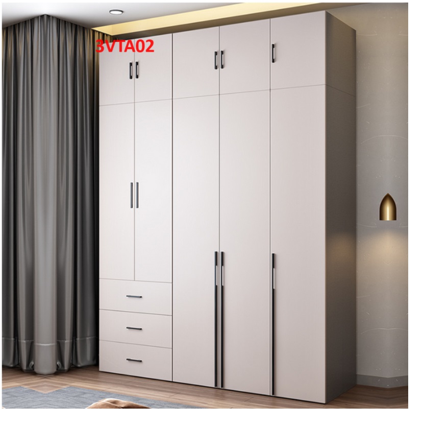 Tủ quần áo thiết kệ hiện đại - Tủ quần áo gỗ MDF 3ATA02
